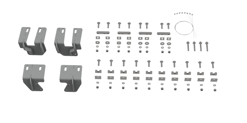 B & W Hitches Custom Installation Brackets For Universal Mounting Rails For Some GM Trucks - RVR2505