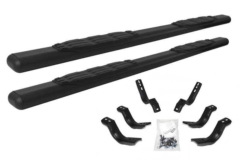 Go Rhino - 5" 1000 Series SideSteps w/Mounts - Text. Black - GM 1500/2500 HD Crew Cab/Ext. Cab - 105404580T