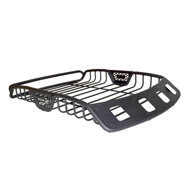Go Rhino - SR40 Tubular Steel Roof Rack With 4x Light Mount Openings - 60" Long - Text. Black - 59047T
