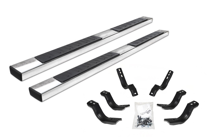 Go Rhino - 6" OE Xtreme II SideSteps w/Mounts - Pol. Stainless - GM 1500/2500 HD Crew Cab - 6862404587PS