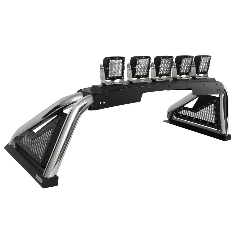 Go Rhino - Sport Bar 2.0 with Power Actuated Retractable Light Mount - Pol. Stainless - 915600PS