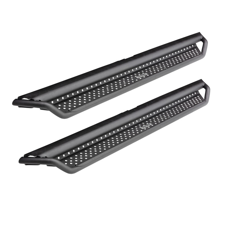 Go Rhino - Dominator Xtreme D1 SideSteps w/Mounts - Text. Black - Ram 1500 Crew Cab - D14306T