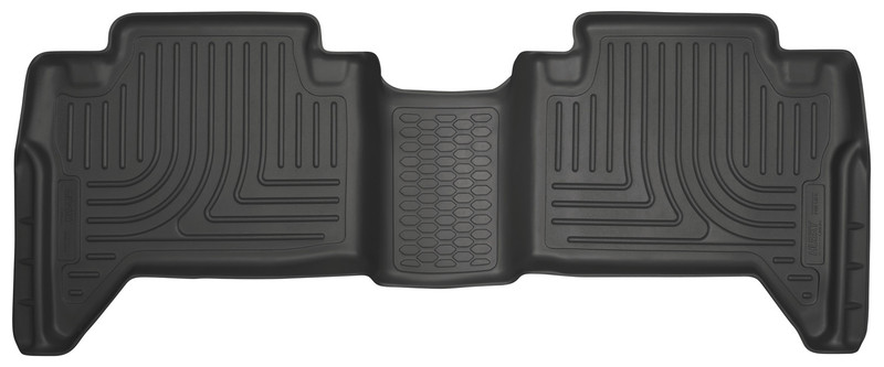 Husky Liners 2nd Seat Floor Liner Toyota Tacoma Crew Cab-WeatherBeater Black - 14951