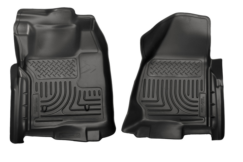 Husky Liners 18711 Front Ford F Series No Drivers Side Foot Rest WeatherBeater Black - 18711