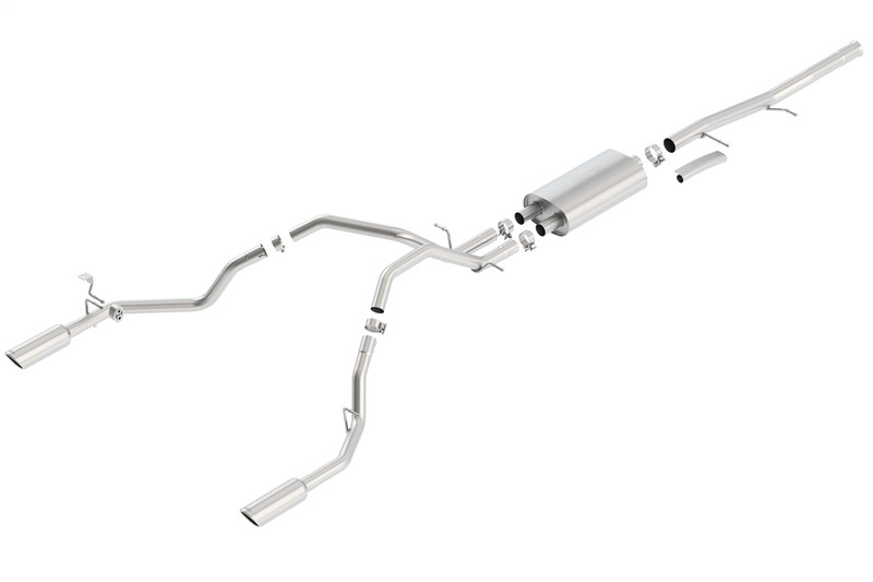 Borla 09-13 Chevrolet Silverado 1500/ GMC Sierra 1500 Cat-Back Exhaust System S-Type Split Rear - 140429