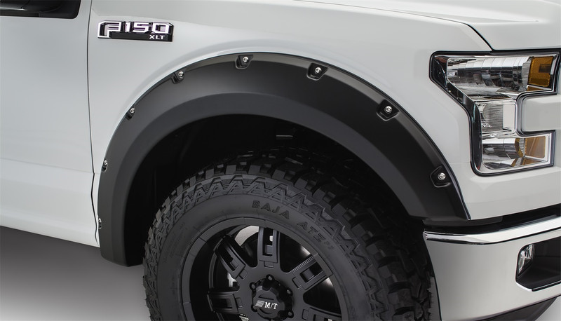 Bushwacker Front Ford F-150 Pocket Fender Flares, Black - 20091-02