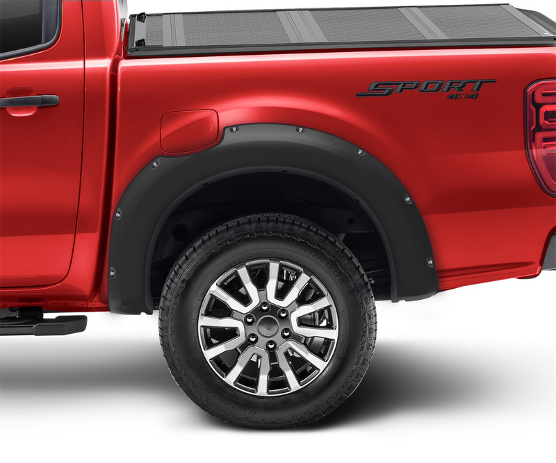 Bushwacker Front Ford Ranger Pocket Fender Flares, Black - 20120-02