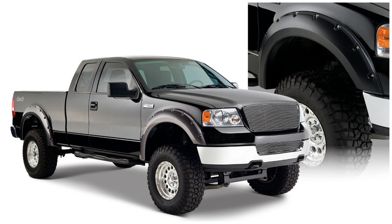 Bushwacker Front and Rear Ford F-150 Pocket Fender Flares, Black - 20916-02