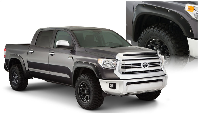Bushwacker Front and Rear Toyota Tundra Pocket Fender Flares, Black - 30918-02