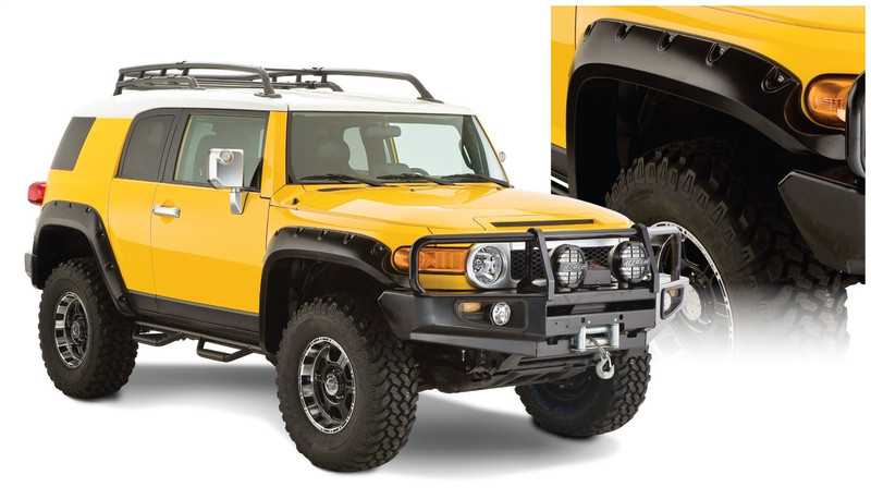 Bushwacker Front and Rear Toyota FJ Cruiser Pocket Fender Flares, Black - 31922-02
