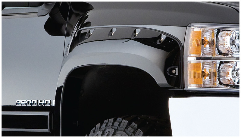 Bushwacker Front GM 1500/2500/3500 Pocket Fender Flares, Black - 40087-02