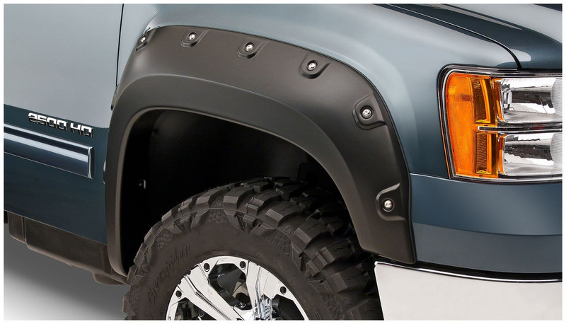 Bushwacker Front GM 2500/3500 Boss Pocket Fender Flares, OE Matte Black - 40109-02