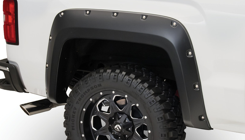 Bushwacker Rear GM 1500/2500/3500 Pocket Fender Flares, Black - 40122-02