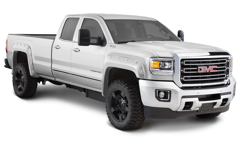 Bushwacker Front and Rear GM 1500 Pocket Painted Fender Flares, Summit White - 40974-14