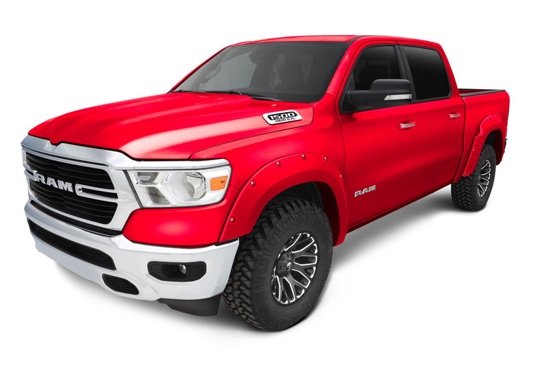 Bushwacker Front and Rear Ram 1500 Pocket Painted Fender Flares, Flame Red - 50915-75
