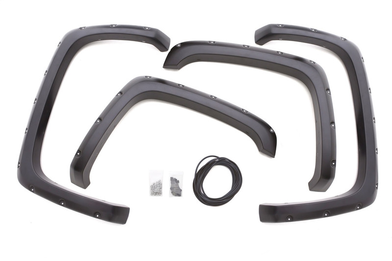 Lund Rivet Style Fender Flare Set, Black for Chevy/GMC Silverado/Sierra 1500/2500/3500 - RX103S