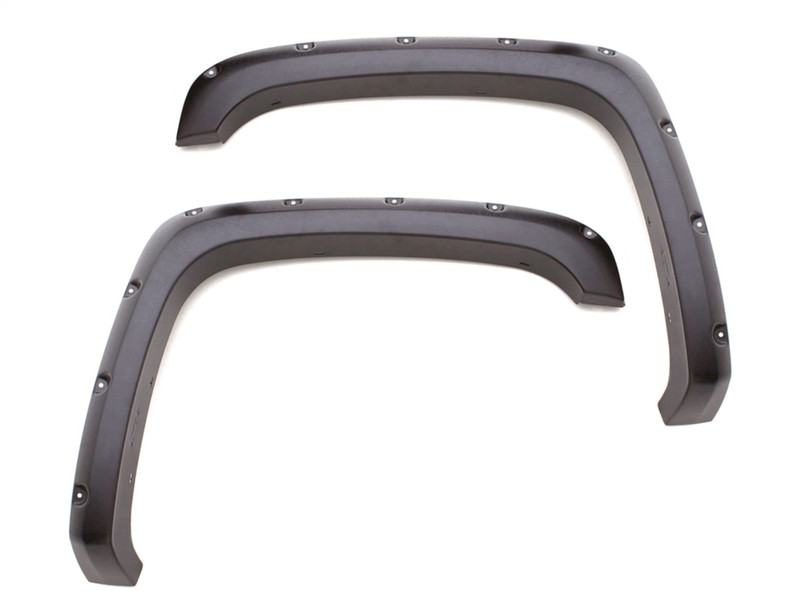 Lund Rivet Style Fender Flare Set, Black for Chevy Silverado 1500 Short Bed - RX111-2TB