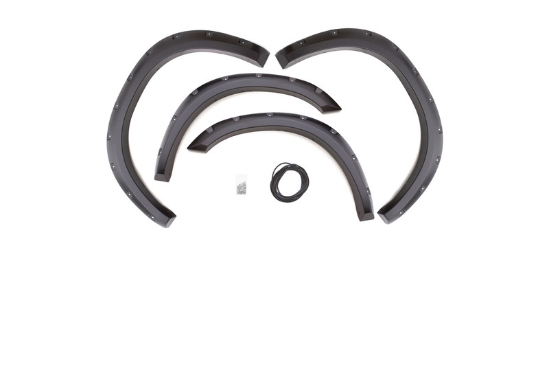 Lund Rivet Style Fender Flare Set, Black for Ram 1500, Ram 1500 Classic - RX204T