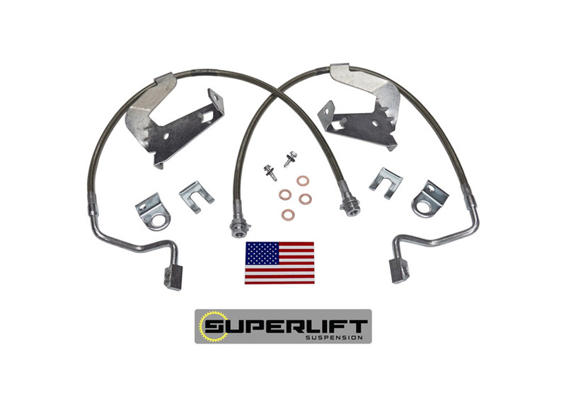 SuperLift Bulletproof Brake Hose-Front-08-10 F-250/F350 w/2-4in. Lift - 91540