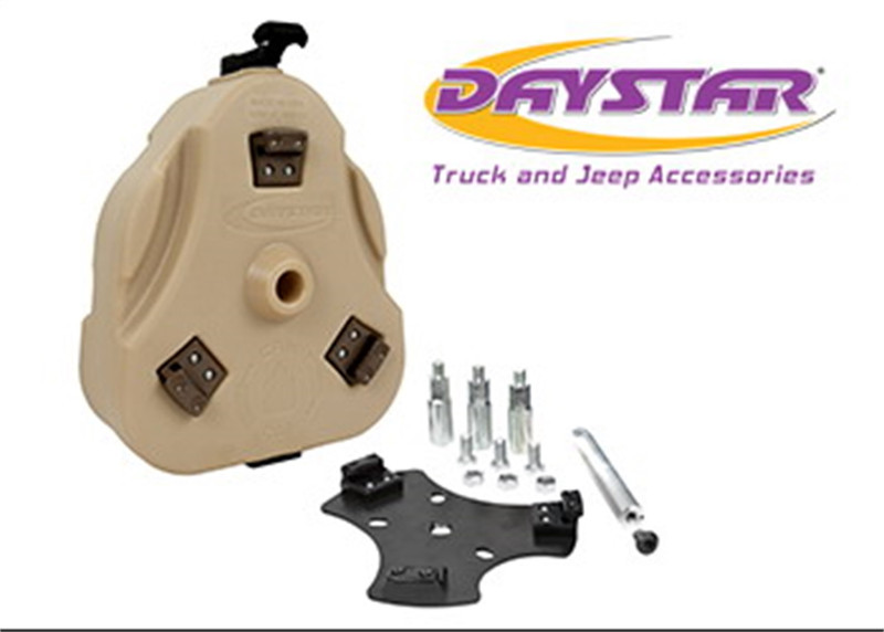 Daystar 46-75 Jeep CJ Cam Can Trail Box W/ Spare Tire Mount Tan  - KJ72001TN