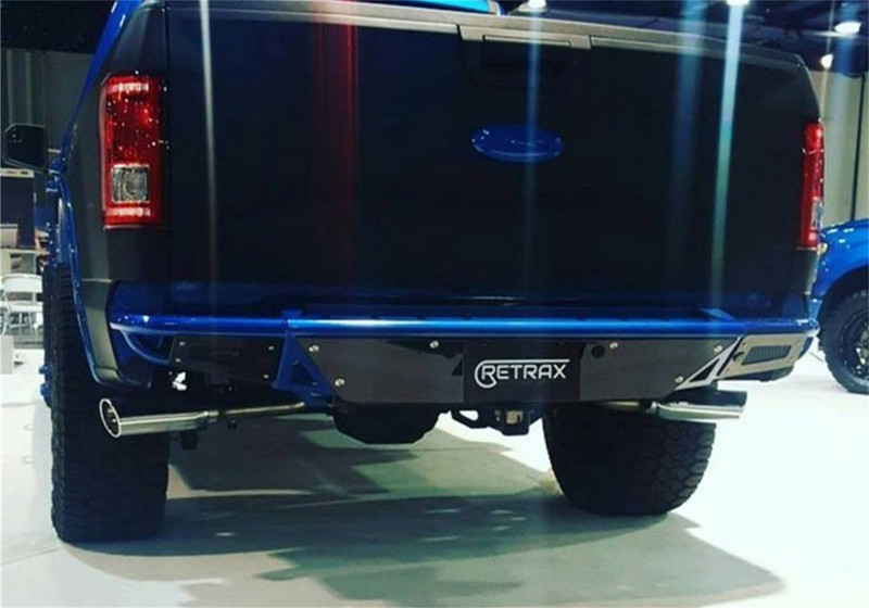 N-Fab RBS Rear Bumper F150 non-Raptor w/Factory Hitch- Textured Black - F15RBS-H-TX