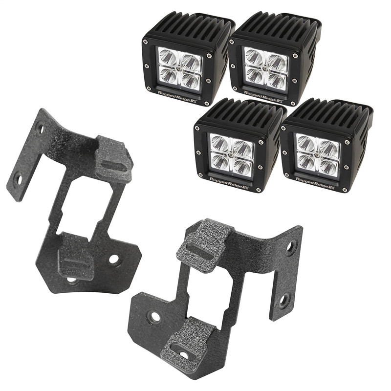 Rugged Ridge Jeep Wrangler JK A-Pillar Light Kit - 11232.35