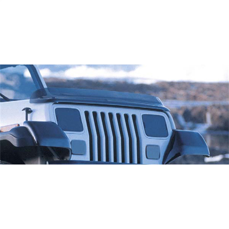 Rugged Ridge Jeep Wrangler Wraparound Bug Deflector - 11350.01; Smoke
