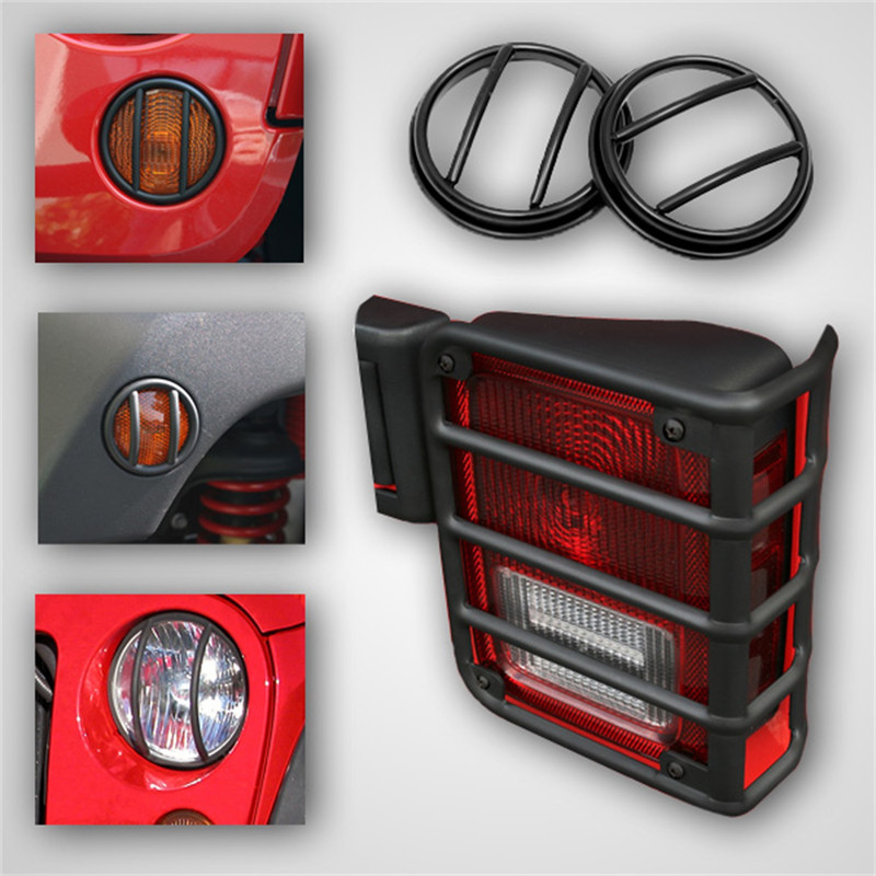 Rugged Ridge Jeep Wrangler JK Euro Guard Kit Offroad/Racing Lamp Guard - 12496.02