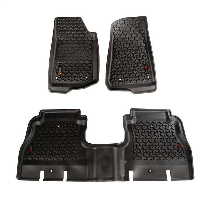 Rugged Ridge Jeep Wrangler Floor Liner Kit - 12987.05; Black