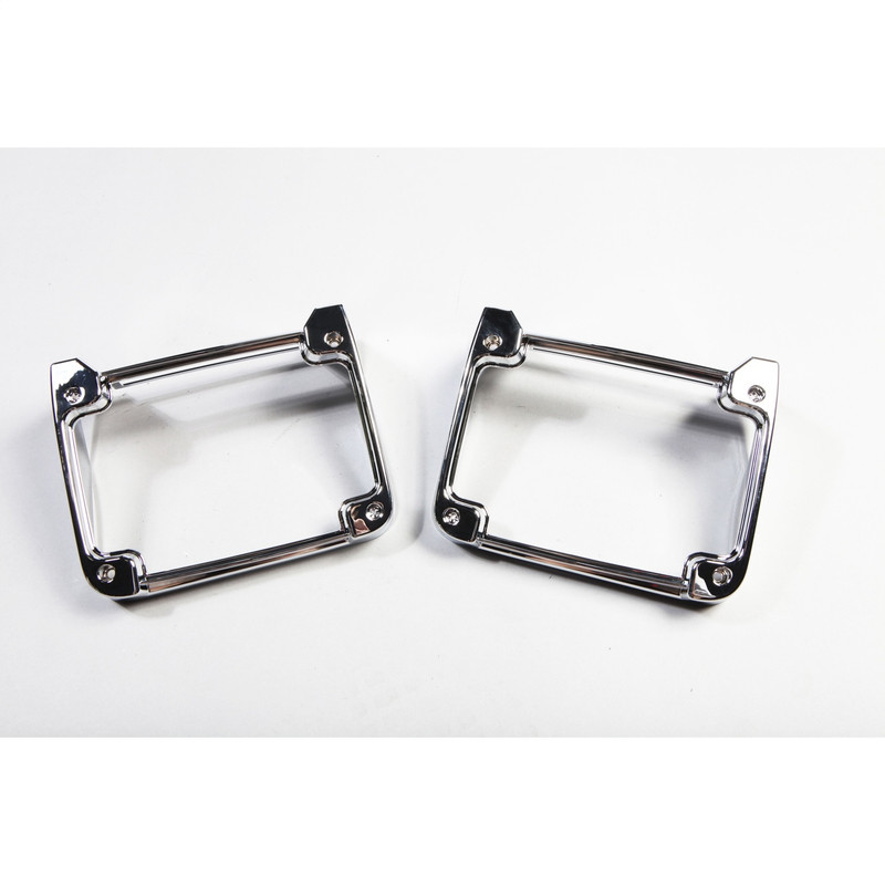 Rugged Ridge Jeep Wrangler JK Tail Light Cover - 13311.21; Chrome Look