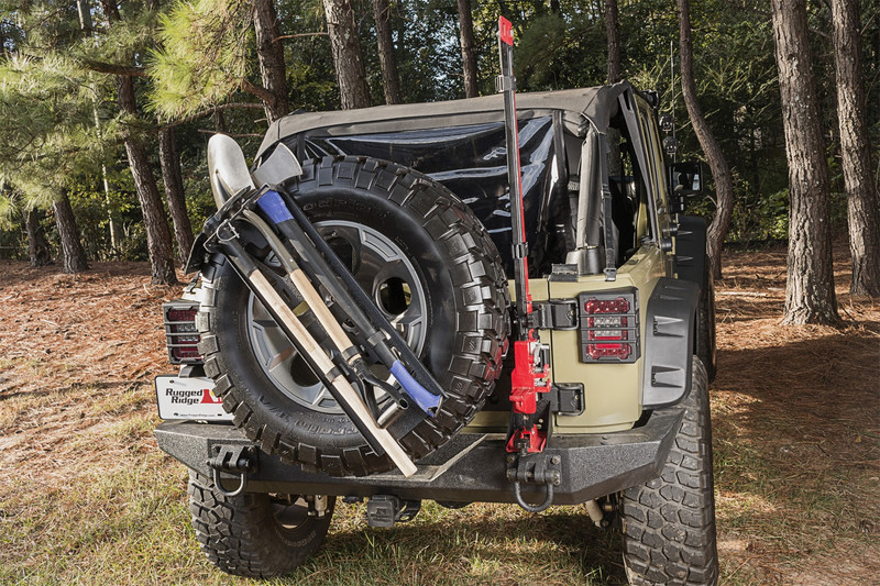 Rugged Ridge Spare Tire Tool Rack System - 13551.63