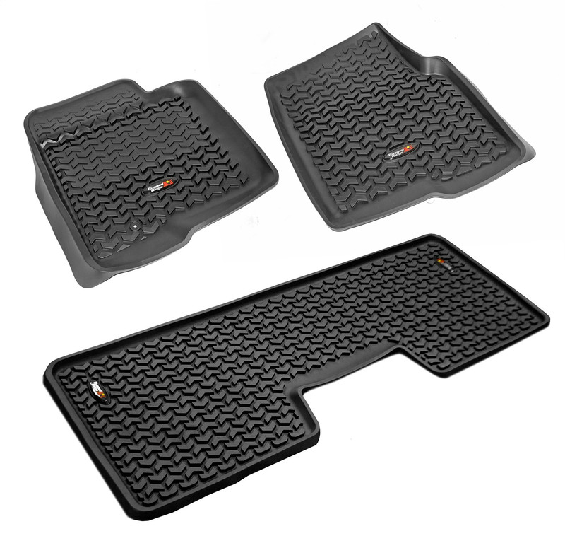 Rugged Ridge Ford F-150 All Terrain Floor Liner - 82989.21; Black