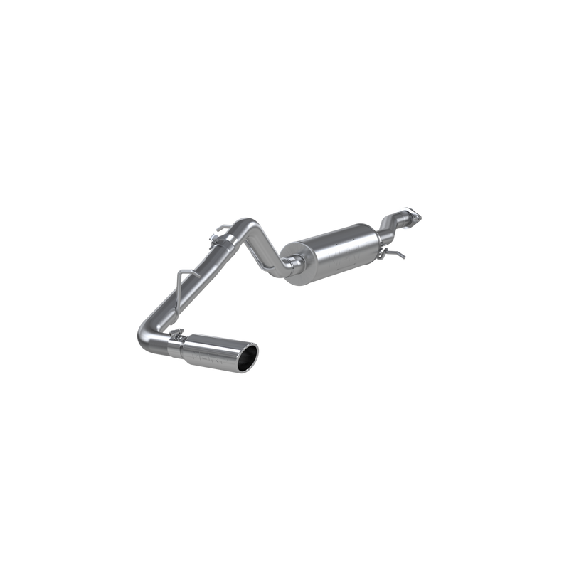 MBRP Cat Back Exhaust System Single Side 3.5 Inch Tip Aluminized Steel For 04-12 Colorado/Canyon 2.8/2.9/3.5/3.7L Extended Cab/Crew Cab Short Bed - S5046AL