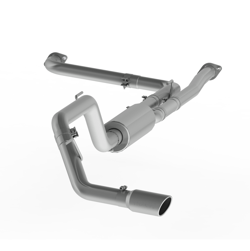 MBRP 3 Inch Cat Back Exhaust System Single Side Aluminized Steel For 16-19 Nissan 5.6L Titan XD - S5408AL