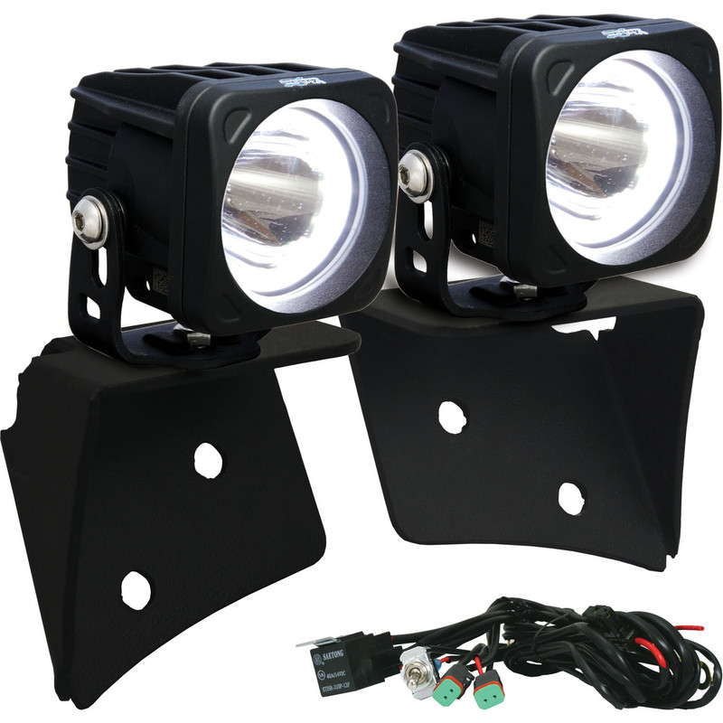 Vision X Lighting 07-17 Jeep Jk A Pillar Mounts With Optimus Halo Set - XIL-OEA0713JKOPH