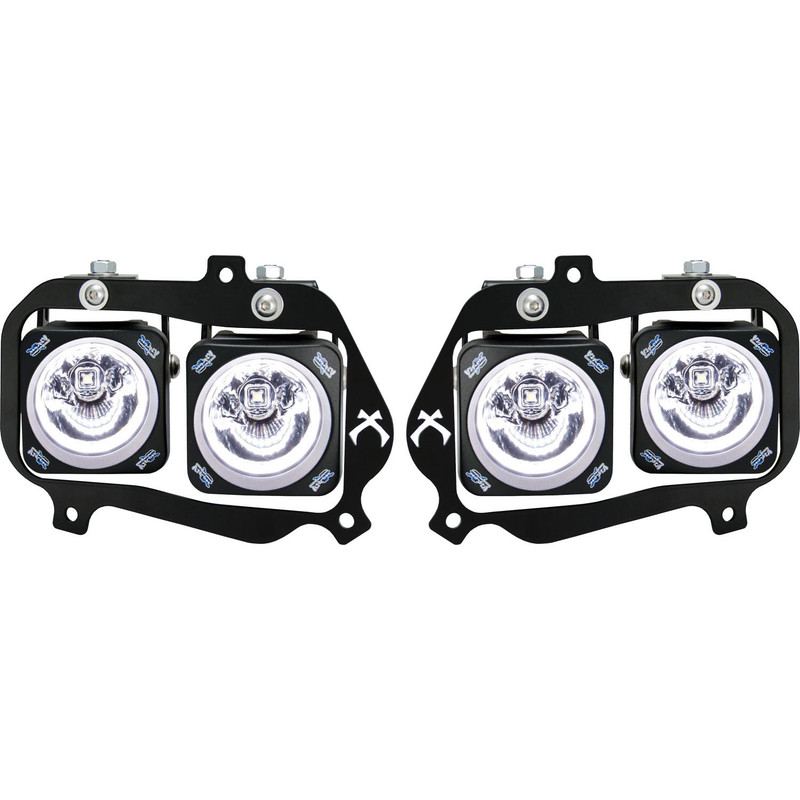 Vision X Lighting Factory Headlight Halo Upgrade Light Kit For Select 08 And Up Polaris RZR 900/S/4/570/170 Including 4 X XIL-OPRh110, Wiring Adapters And Instructions - 9898605