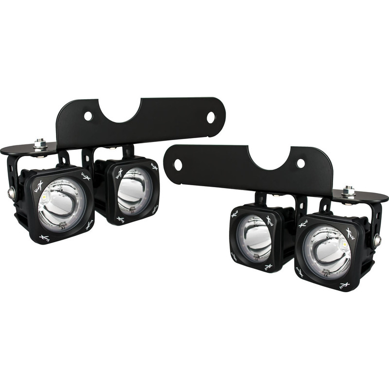 Vision X Lighting 17+ Ford Raptor LED Fog Light Kit Including 4 X XIL-OP110 Optimus Lights, Brackets And Wiring - 9906089