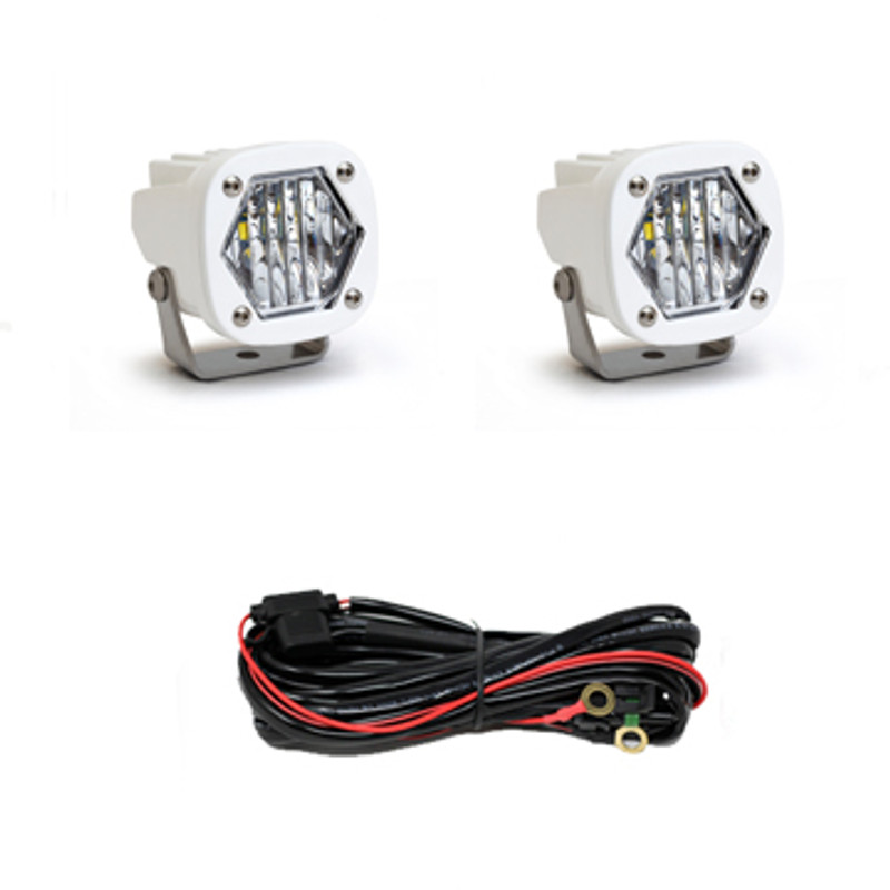 Baja Designs S1 Wide Cornering White LED Light Pods (Pair) - 387805WT