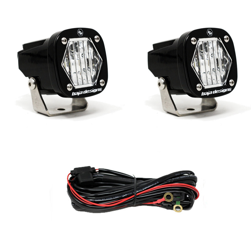 Baja Designs S1 Wide Cornering LED Light with Mounting Bracket (Pair) - 387805