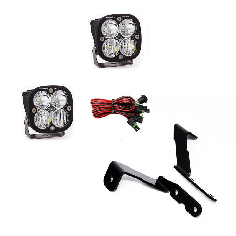 Baja Designs Squadron Sport A-Pillar Light Kit, Driving/Combo: 07-13 Silverado/Sierra - 447575