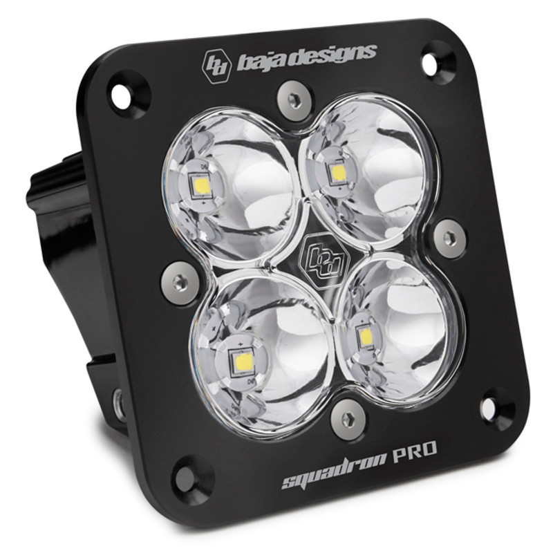 Baja Designs Squadron Pro Flush Mount LED Light Pod, Spot Pattern, Clear Lens - 491001