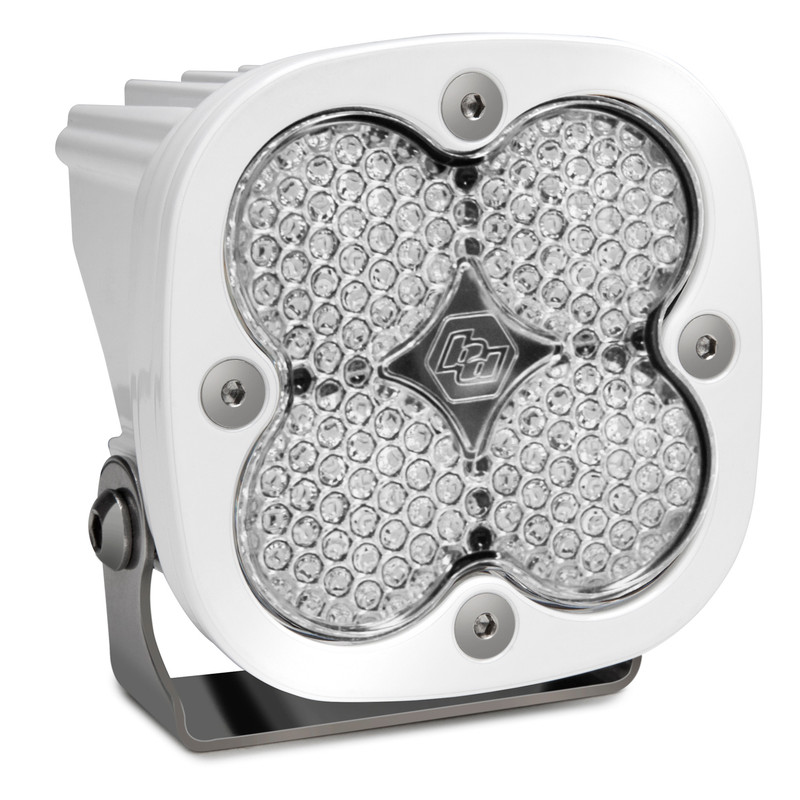Baja Designs Squadron Sport LED Light Pod w/ White Housing, Work/Scene Pattern, Clear Lens - 550006WT