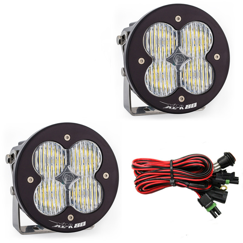 Baja Designs XL-R 80 Series LED Light Pods, Wide Cornering, Clear Lens (Pair) - 767805