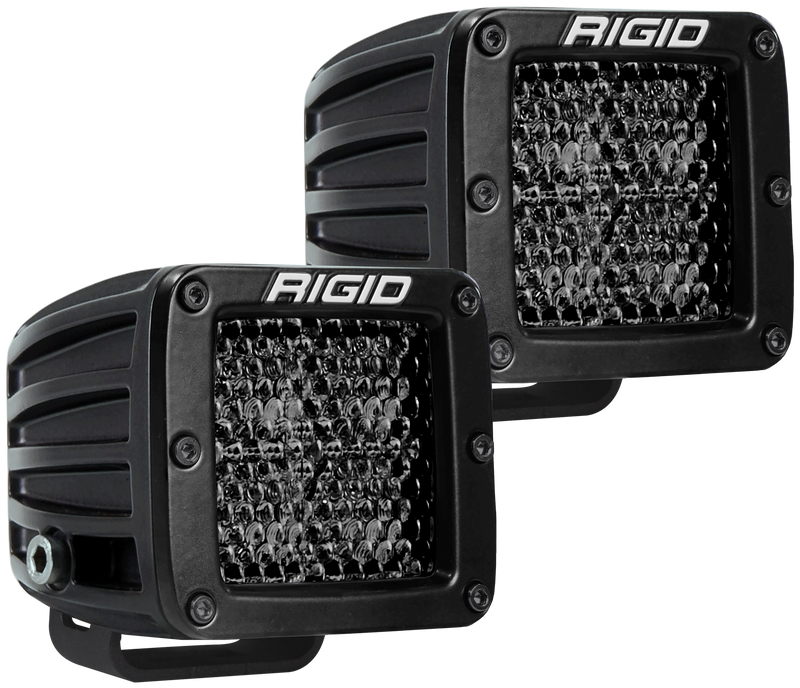 RIGID D-Series PRO Surface Mount, Spot Diffused Midnight (Pair) - 202513BLK