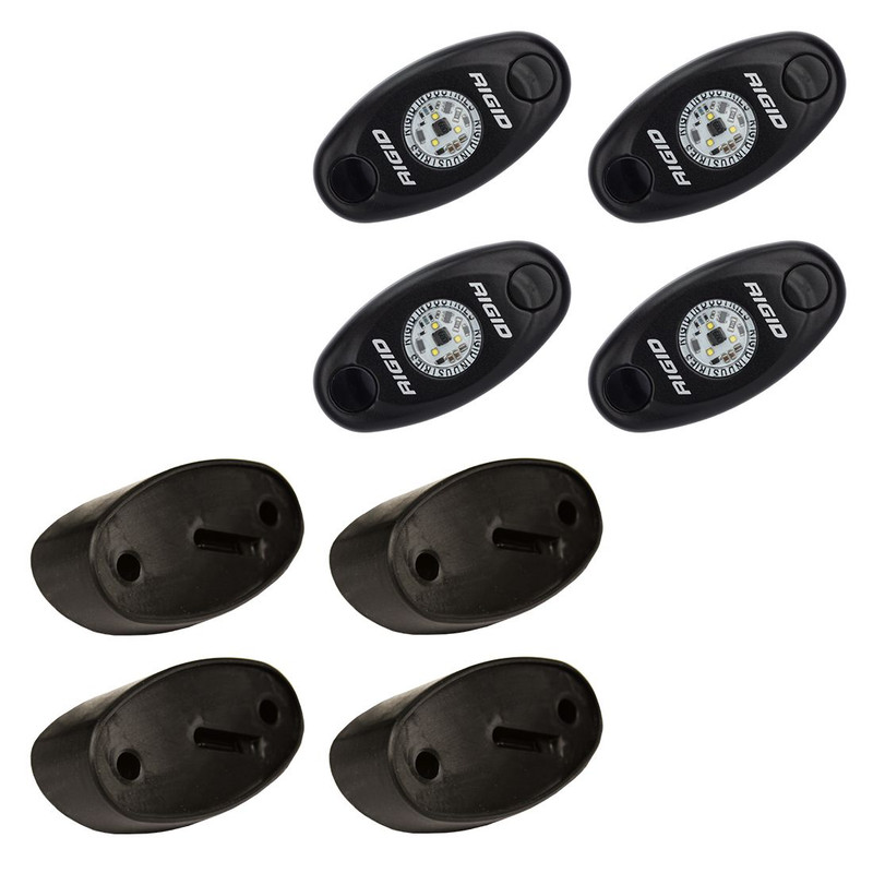 RIGID A-Series Rock Light Kit, Red (set of 4) - 400213