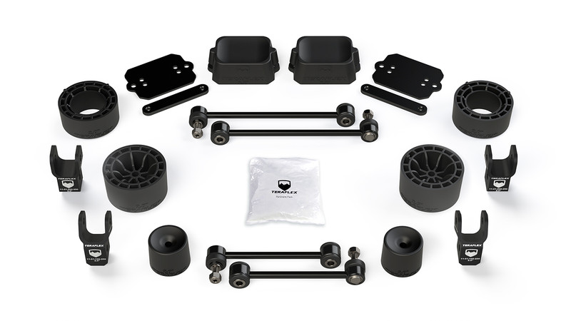 TeraFlex Jeep JL 2dr Rubicon 2.5 in. Performance Spacer Lift Kit w/ Shock Ext - 1365315