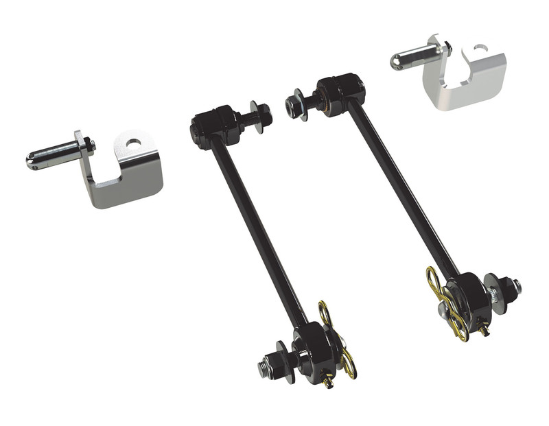 TeraFlex Jeep JK/JKU 0-2.5 in. Lift Front Sway Bar Quick Disconnect Kit 8-1/2 in. - 1753010