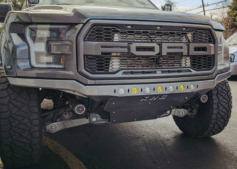 KHC Gen 2 Raptor Frame Cut Bumper w/ 7x Baja Designs S1 Lights Cut-Outs
