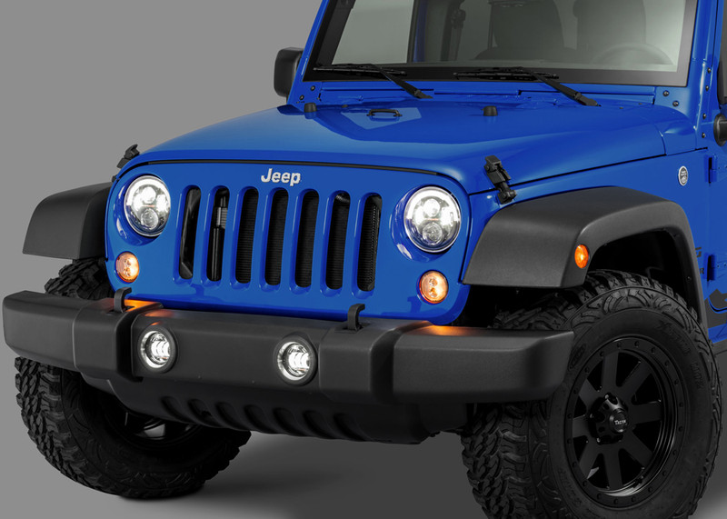 7" Round Jeep JK LED Headlights - 8700 Evolution J2 Series