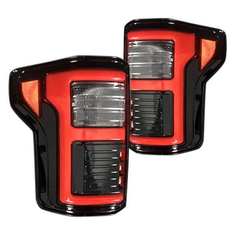 Recon Fiber Optic LED Tail Lights (Black/Smoked Lens)